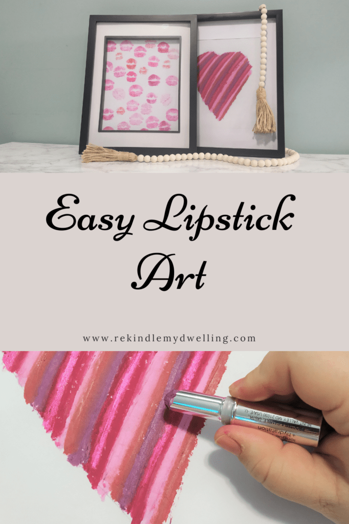 Collage of lipstick art with text overlay.