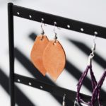 diy gifts leather earrings,
