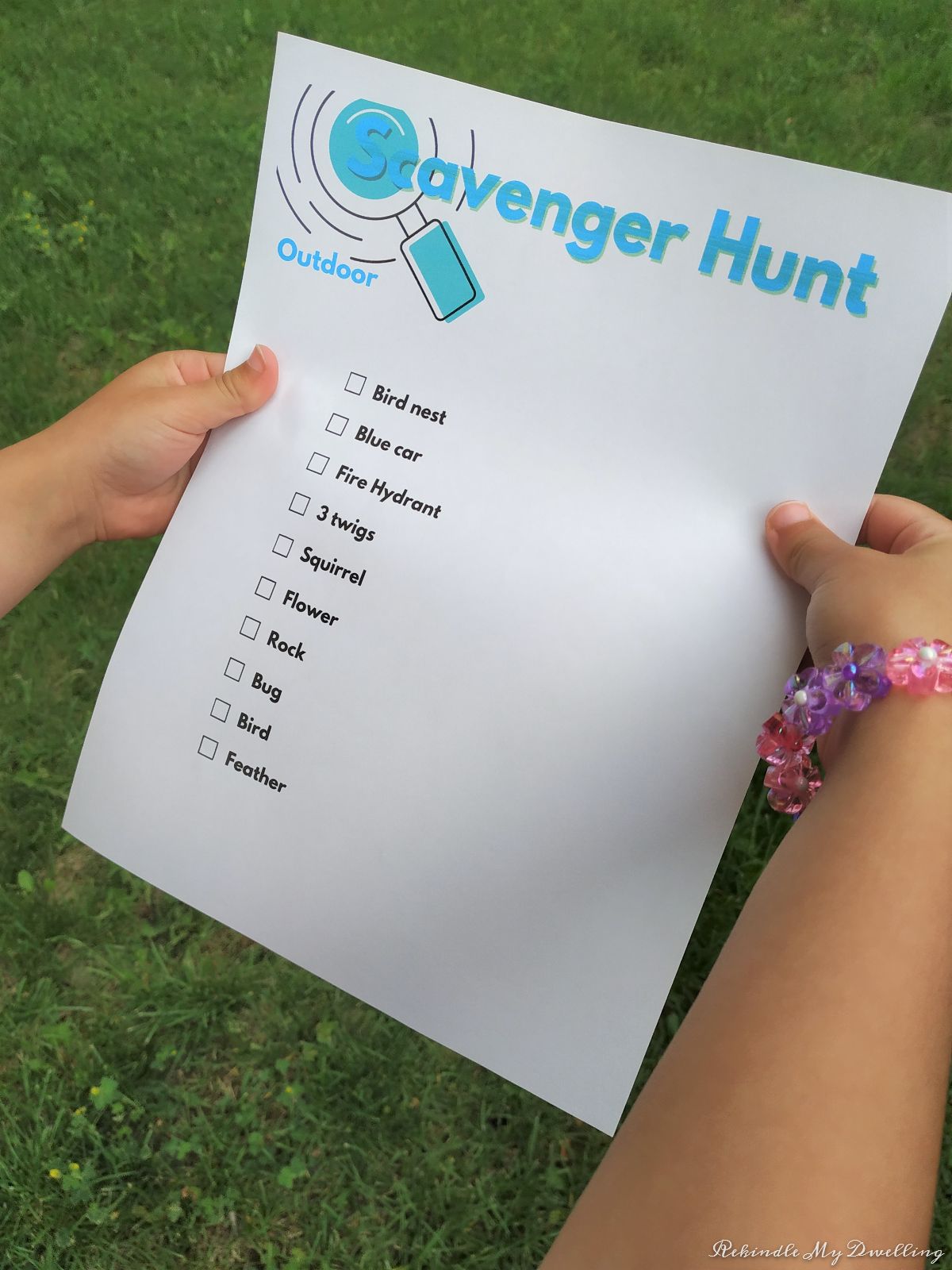 Outdoor Scavenger Hunt – Free Printable - Rekindle My Dwelling