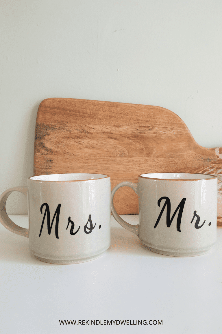 Personalized Wedding Gift Using The Cricut Maker - Rekindle My Dwelling