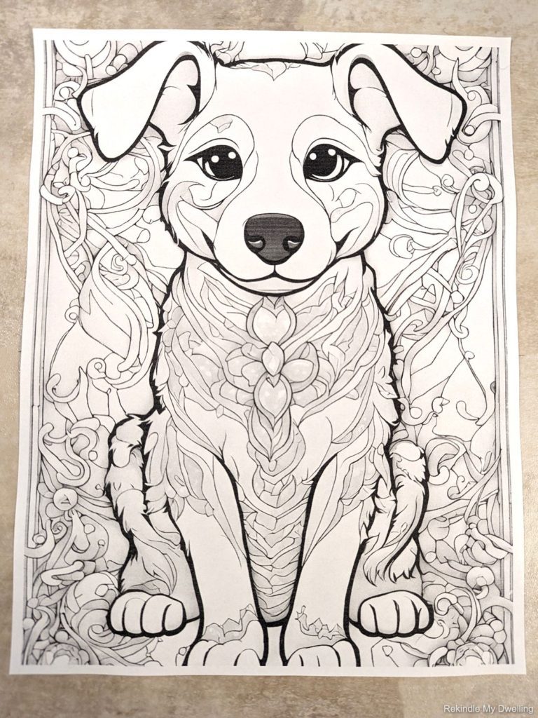 free puppy coloring pages